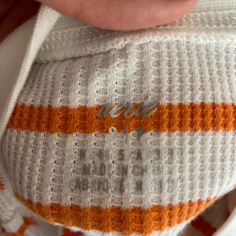 Aerie orange-striped thermal